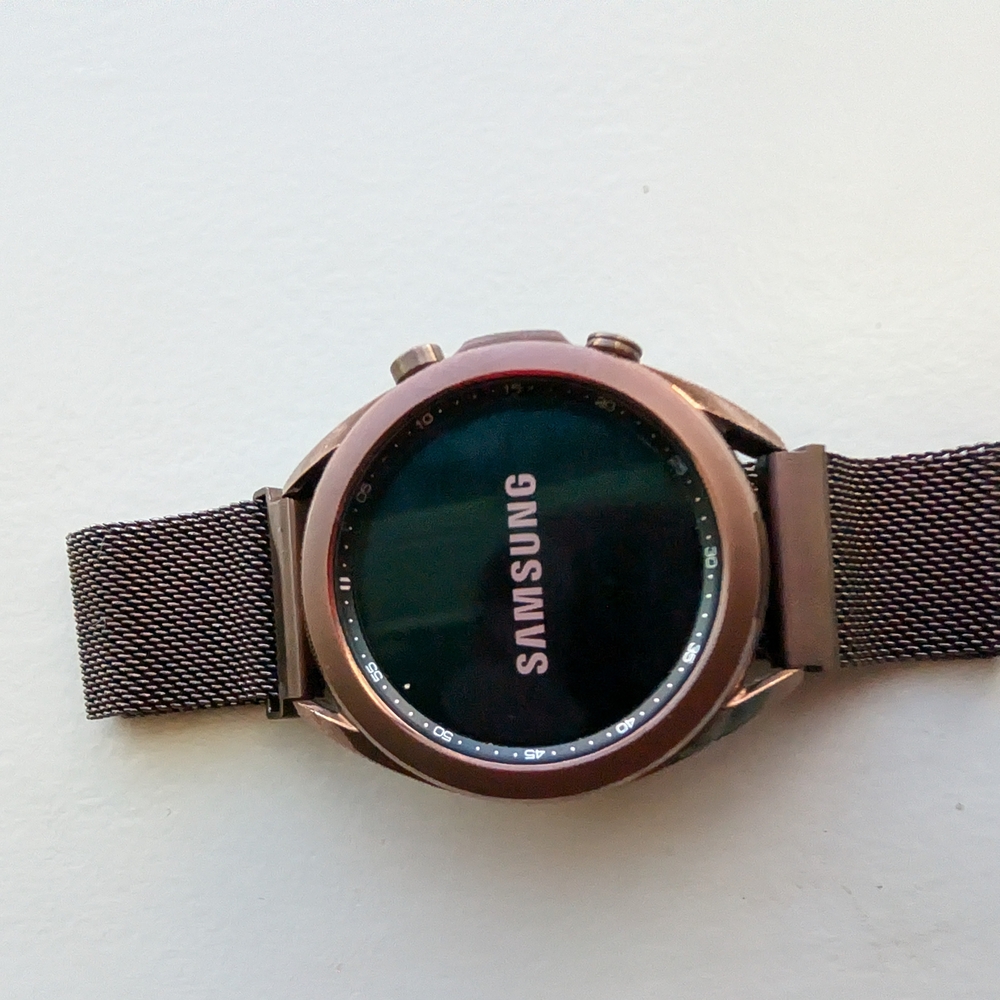 SAMSUNG Galaxy Watch 3 41mm Mystic Bronze BT Plus Accessories - Picture 5 of 7